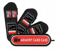 Inne akcesoria audio-wideo - Futerał Case Etui Pudełko Box Na Karty Pamięci 5x Sd Sdhc Sdxc + 2x Microsd / Kh4 - Typ A - miniaturka - grafika 1