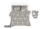 Pościel - Poszewka 40X40 1519E Szara Biała Geometryczna 376N - miniaturka - grafika 1
