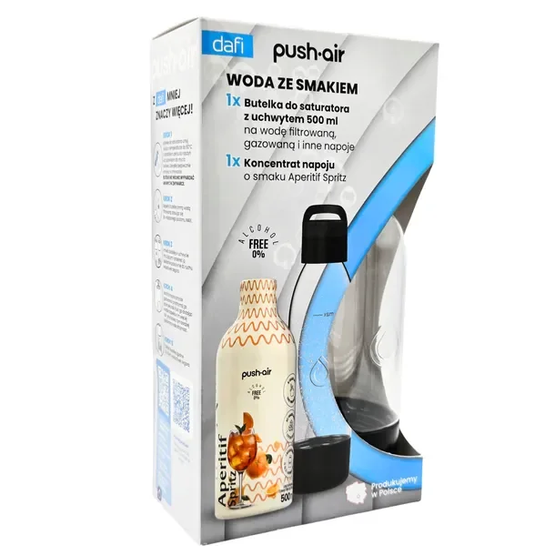Dafi Push Air Butelka do saturatora 0,5l + koncentrat Aperitif Spritz