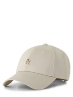 Czapki damskie - Tommy Hilfiger Czapka damska Kobiety Bawełna beżowy|szary jednolity, ONE SIZE - miniaturka - grafika 1