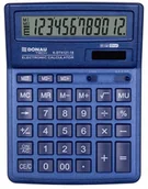 Kalkulatory - Kalkulator biurowy DONAU TECH, 12-cyfr. wyświetlacz, wym. 190x143x40 mm, granatowy - miniaturka - grafika 1