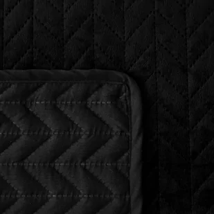 Narzuta 70 x 150 Pikowana Velvet Moxie Czarny - Narzuty - miniaturka - grafika 3