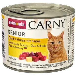Animonda Carny Senior wołowina i kurczak z serem 200g KANI060_PAK12 - Mokra karma dla kotów - miniaturka - grafika 1