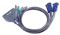 Adaptery i przejściówki - Aten CS62S 2-Port PS/2 KVM Switch All-in-one design, 0.9m cables CS62S-AT - miniaturka - grafika 1
