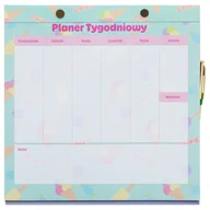 Planery - Planer Tygodniowy, Candy Shop, Jasnoniebieski - miniaturka - grafika 1