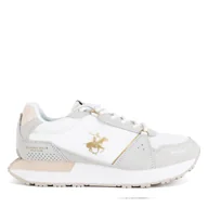 Sneakersy damskie - Sneakersy Beverly Hills Polo Club CRUZ MIX 2 Beżowy - miniaturka - grafika 1