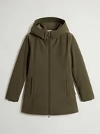 Kurtki damskie - Woolrich Parka puchowa "New Firth" w kolorze khaki - miniaturka - grafika 1