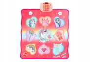 Zabawki interaktywne dla dzieci - Muzyczna mata do tańca z jednorożcem ze światłami LED i 3 trybami wyzwań - miniaturka - grafika 1