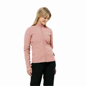 Bluzy damskie - Damska bluza polarowa Jack Wolfskin TAUNUS FZ W rose dawn - XS - miniaturka - grafika 1