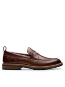 Półbuty męskie - Clarks Lordsy Aldwin Step 26178430 Brązowy - miniaturka - grafika 1