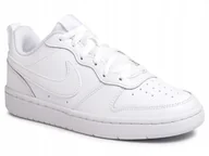 Buty sportowe damskie - Buty sportowe Nike Court Borough Low 2 (gs) BQ5448 100 białe r. 37,5 - miniaturka - grafika 1