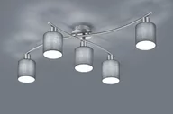 Lampy sufitowe - Trio Lampa sufitowa Garda nikiel mat/popiel 5x25W 605400511 605400511 - miniaturka - grafika 1