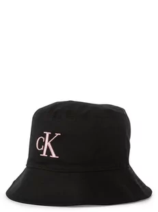 Calvin Klein Jeans - Damski bucket hat, czarny - Czapki damskie - miniaturka - grafika 1