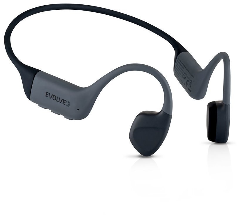 EVOLVEO bezprzewodowe słuchawki BoneMax MP3 32GB na kości policzkowe IPX8 szary