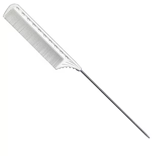 Y.S. Park, grzebień z metalowym szpikulcem, model 132, biały - Szczotki i grzebienie do włosów Y.S. Park, grzebień z metalowym szpikulcem, model 132, biały - Szczotki i grzebienie do włosów - miniaturka - grafika 1