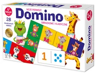 Zabawki kreatywne - Gra Domino obrazkowe i klasyczne Kukuryku - miniaturka - grafika 1