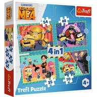 Puzzle - Puzzle 4W1 Zwariowane Minionki 34648 - miniaturka - grafika 1