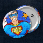 Gadżety dla niej i dla niego - Przypinka - Super Chłopak - miniaturka - grafika 1