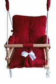 Leżaczki i huśtawki - Huśtawka 3w1 dzieci BORDO dom ogród prezent pokój - miniaturka - grafika 1