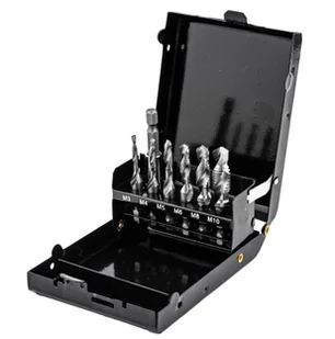 Zestaw wierteł gwintujących M3-M10 HSS 6szt SILVER - Wiertła - miniaturka - grafika 7