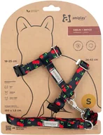 Szelki dla kotów - Szelka ze smyczą dla kotów Amiplay BeHappy Cat Guard S Cherry - miniaturka - grafika 1