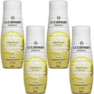 Syropy i koncentraty owocowe - Syrop do SodaStream Elderflower Zero 440ml x4 - miniaturka - grafika 1