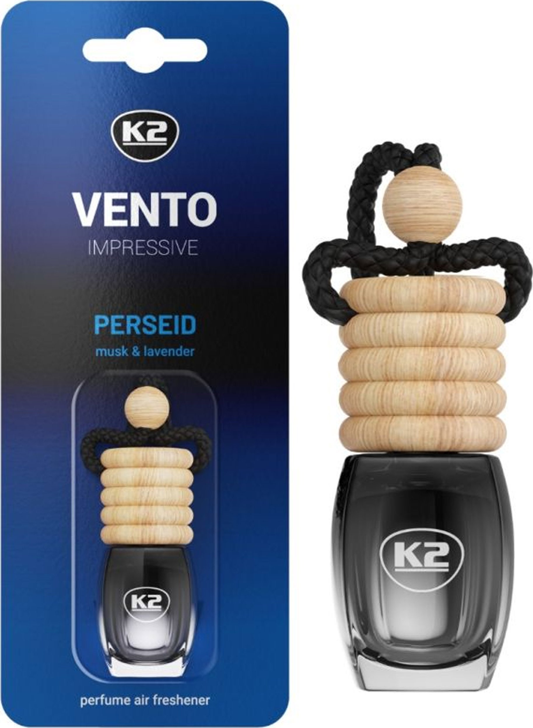 K2 VENTO Solo Impressive PERSEID 8ml Zapach Samochodowy Odświeżacz BLISTER