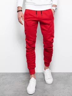 Spodnie męskie dresowe - czerwone V8 P867 - Spodnie męskie - miniaturka - grafika 2