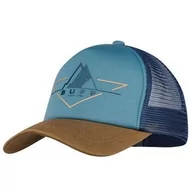 Czapki i chusty sportowe męskie - Czapka z daszkiem Buff Trucker Cap 122599.754.10.00 - niebieska - miniaturka - grafika 1