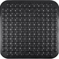 Maty antypoślizgowe - Mata antypoślizgowa pod prysznic, do łazienki, masaż stóp, wymiary 48x48cm, kolor czarny. - miniaturka - grafika 1