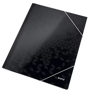 Leitz Teczka kartonowa z gumką WOW czarna 39820095 - Teczki i skoroszyty - miniaturka - grafika 1