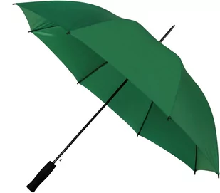 Automatyczna lekka parasolka damska ciemno zielona z czarnym stelażem - Parasole - miniaturka - grafika 1
