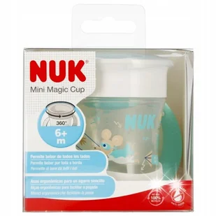 NUK KUBEK 160ml 6m+ MAGIC NIEKAPEK USTNIK 360 Z UCHWYTAMI DO NAUKI PICIA - Kubki dla dzieci - miniaturka - grafika 1