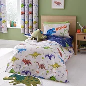 Pościel dla dzieci - Niebiesko-beżowa pościel dziecięca jednoosobowa 135x200 cm Prehistoric Dinosaurs – Catherine Lansfield - miniaturka - grafika 1