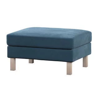 Dekoria pl pl Pokrowiec na podnóżek Karlstad pruski błękit 61 x 79 x 44 cm Velvet 622-704-16 - Pokrowce na meble - miniaturka - grafika 1