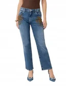 Spodnie damskie - GUESS JEANSY Z DOBRZE ZDOBIONYMI CEKINAMI NA UDACH 29/30 GMA - miniaturka - grafika 1