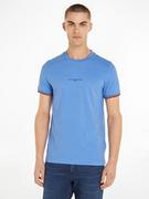 Koszulki męskie - Tommy Hilfiger Koszulka w kolorze błękitnym - miniaturka - grafika 1