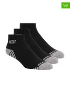 Skarpetki męskie - Skechers Skarpety (3 pary) w kolorze czarnym - miniaturka - grafika 1