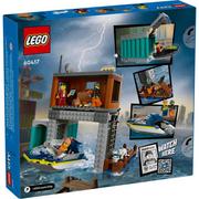 Klocki - LEGO City Policyjna motorówka i kryjówka oszustów 311 elementów 60417 - miniaturka - grafika 1