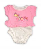 Body dla niemowląt - Body niemowlęce z falbanką Garanimals 0-3 mc 56-62 - miniaturka - grafika 1