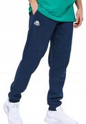 Spodnie sportowe męskie - KAPPA spodnie dresowe bawełniane r. XL granat - miniaturka - grafika 1