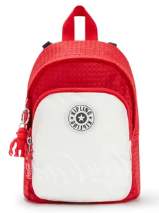 Kipling Plecak "Delia" w kolorze biało-czerwonym - 18 x 23,5 x 13 cm - Plecaki - miniaturka - grafika 1
