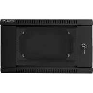 Szafy rack - Lanberg Szafa wisząca dwusekcyjna 19 6U czarna WF02-6606-10""B (WF02-6606-10B) - miniaturka - grafika 1