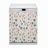 Dekoracje domu - Bluedecor Magnes ozdobny na zmywarkę Kolorowe kaktusy 60x80 - miniaturka - grafika 1