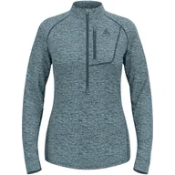 Bluzy sportowe damskie - Bluza techniczna damska ODLO Tencia Mid Layer 1/2 zip - miniaturka - grafika 1