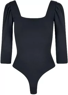 Urban Classics Damskie body z recyklingu 3/4 Sleeve Body, 3/4 jednoczęściowe ze stretchu dżersejowego dla kobiet, krój slim fit, dostępne w kolorze czarnym, rozmiary XS-5XL, czarny, S - Body - miniaturka - grafika 1