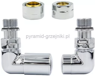 Varioterm Zawór regulacyjny Vision ze złączką PEX/CU - chrom miedziana - CU 15 mm lewy VIR02L(CU) - Zawory i kraniki - miniaturka - grafika 1