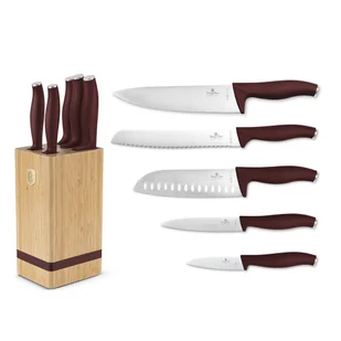 Zestaw Noży Berlinger Haus Bh-2972 Leonardo W Bloku Bambusowym Lumarko! - Noże kuchenne - miniaturka - grafika 1