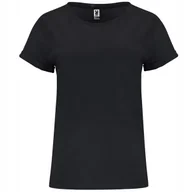 Koszulki i topy damskie - T-shirt damski Koszulka bawełniana z rękawem ROLY Cies CA6643 BLACK XL - miniaturka - grafika 1