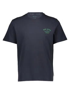 Pepe Jeans Koszulka "Cave" w kolorze granatowym - Koszulki męskie - miniaturka - grafika 1